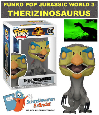 FUNKO POP JURASSIC WORLD 3 THERIZINOSAURUS -SERIE 1206 - PARK - FK55293 Saurier
