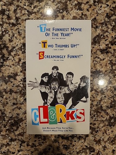 Clerks Factory Sealed VHS 1995 #3618 Rare Kevin Smith Brand New With Watermark - Picture 4 of 24