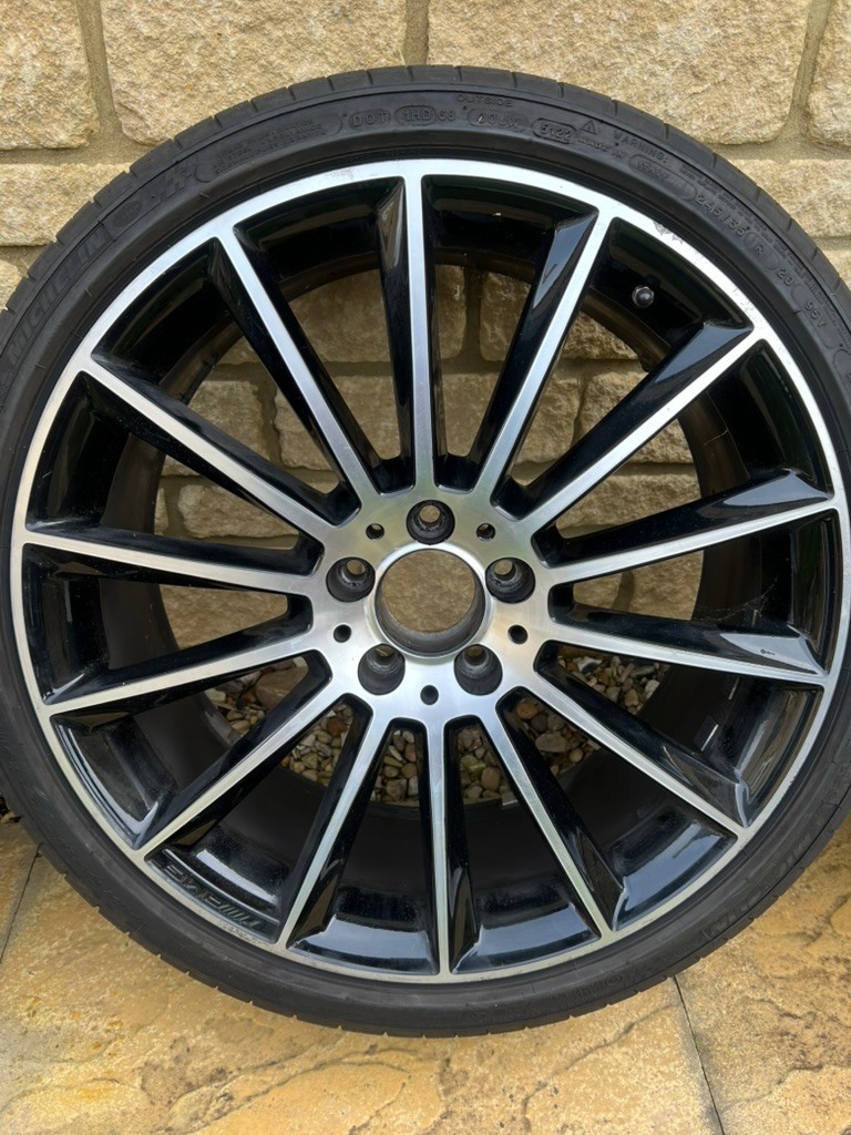 Mercedes 20" Turbine wheels W212 E Class Complete with Michelin PS3 Tyres - Image 4