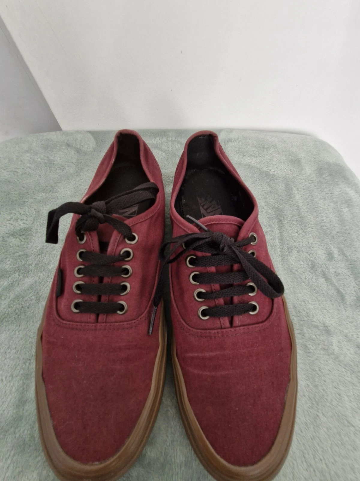 Top basso unisex Vans marrone bordeaux taglia UK 8