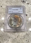 1882 S Morgan Dollar PCGS MS 65 Plus A 1958 D Franklin Half CACG MS 65 Nice :)