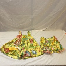 Vintage 2pc. Set 18-21 lbs Baby Dress w/Bloomers Handmade Boutique tags Floral