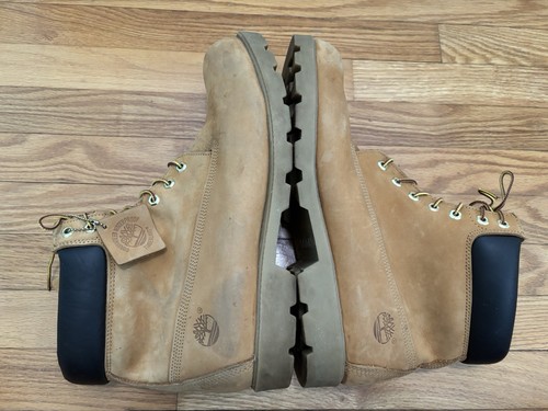 Timberland Boots Wheat Nubuck 6" Waterproof Leather Classic 18094 - Mens Size 15 - Picture 9 of 16