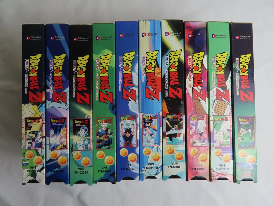 Dragon Ball Z Frieza Saga VHS Complete Set Uncut 10 Tapes EP 61-92 Funimation - Image 2 of 4