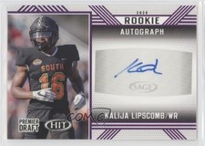 2020 Sage Hit Rookie Auto Purple Kalija Lipscomb #A6 Auto 0ru6