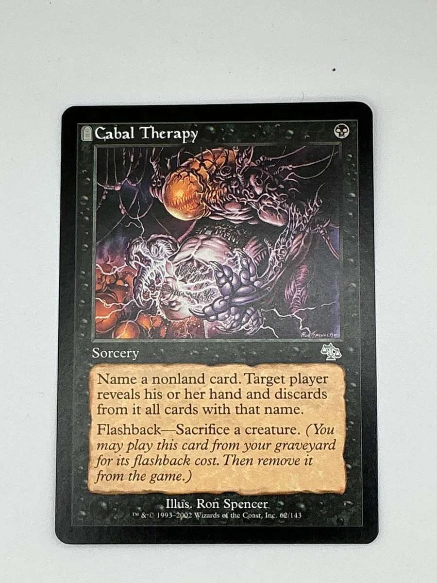 Cabal Therapy Magic: The Gathering Individual Trading Card Games