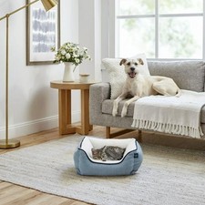 Gap Washed Denim Cuddler Pet Bed Organic Cotton Cover