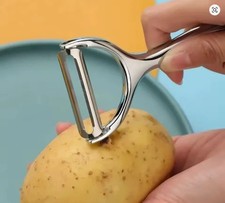 Heavy Duty Chrome Alloy Kitchen Potato Peeler Fruit Vegetable Rapid Slicer UK