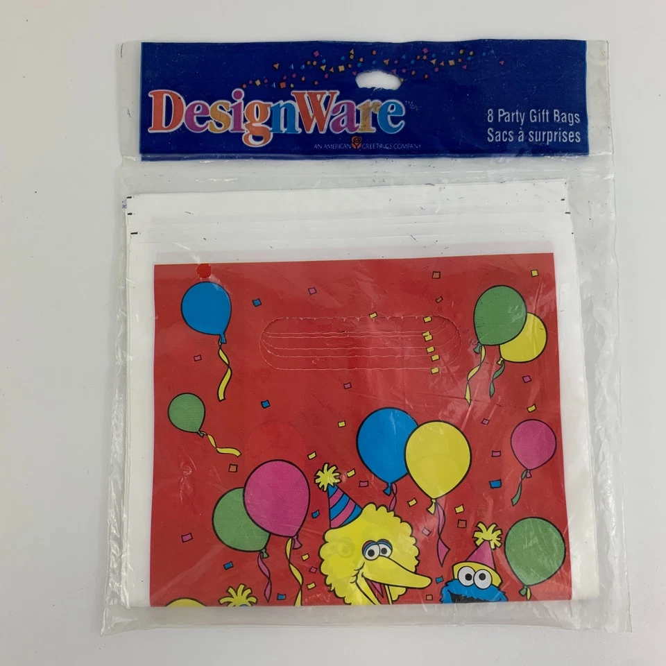 Bolsas de fiesta de botín de Sesame Street Favor Big Bird Elmo Ernie Cookie Monster Zoe Foto 4 de 4