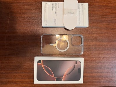 OEM Empty Box iPhone 16 Pro Max Box   with Case & Documents  (No Phone)