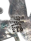 Vintage Los Castillo Taxco Sterling Silver Floral Brooch/Fur Pin, #230, 1950's — photo 4