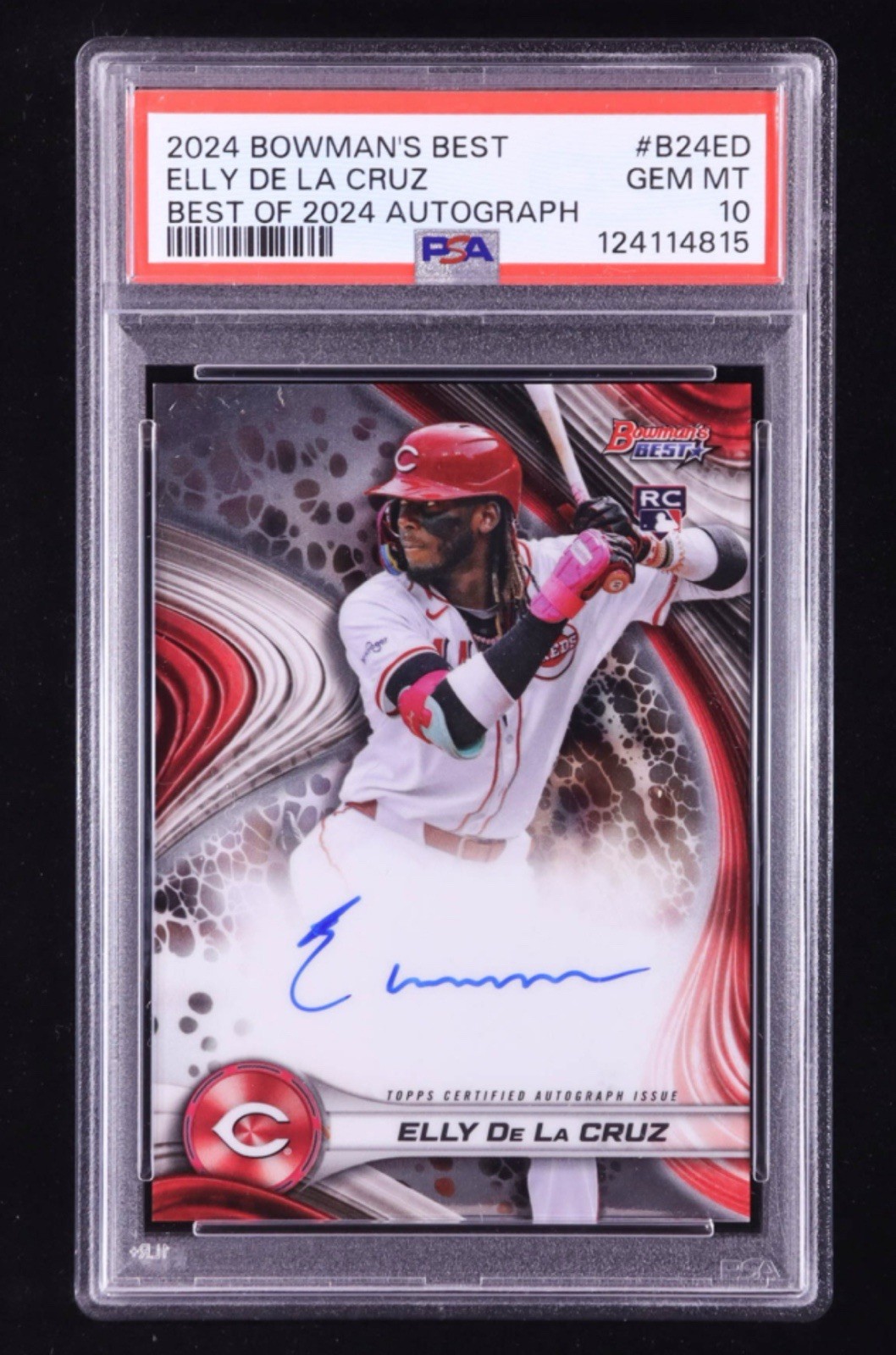 Elly De La Cruz 2024 Bowman's Best Best of '24 Autographs #B24ED RC (PSA 10)