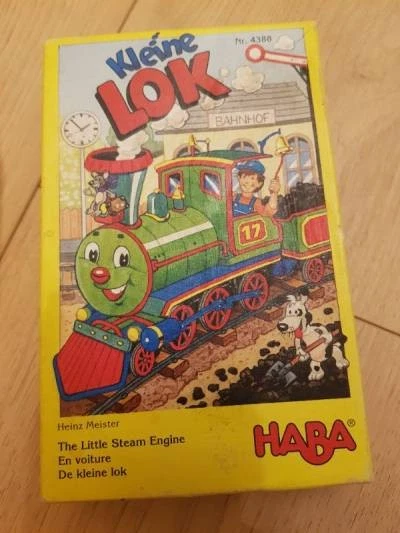 HABA Kleine Lok Brettspiel Kinder Familienspiel Eisenbahn Würfelspiel