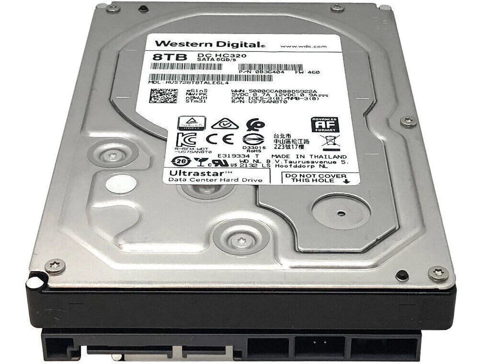 Western Digital Ultrastar DC HC320 HUS728T8TALE6L4 8TB 256MB Cache Hard Drive - Bild 4 von 4