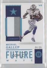 2020 Panini Encased Future Wave Materials Sapphire 4/35 Michael Gallup 1k5