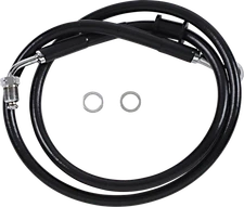 Drag Specialties Extended Stainless Steel Front Brake Line Kit 1741-5799