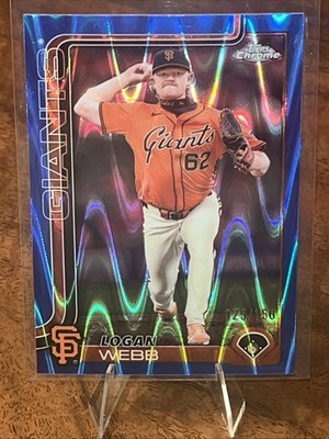 Logan Webb 2025 Topps  Blue Wave /150 San Francisco Giants