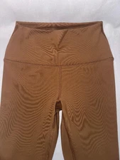 90 Degree by Reflex Small Yoga Super Flex High Waist Elastic Free Legging Coffee