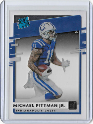 Michael Pittman Jr 2020 Panini Chronicles Clearly Donruss Rated Rookie #RR-MP