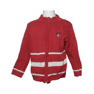 Authentic Gear, Strickjacke, Jungen, Größe: 116, Rot/Weiß, Baumwolle #yx5