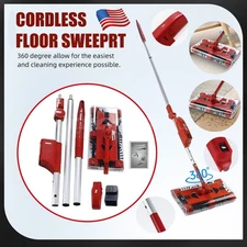 Cordless  floor sweeper 45"rechargeable floor and carpet sweeper Vacuum Cleaner