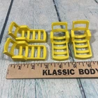 Vintage Fisher Price Little People Furniture - 4 Yellow Lounge Chairs