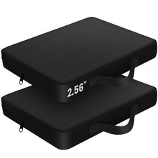Stadium Seat Cushion 2 Pcs, Extra Thick 2.56" Portable Bleacher Cushion with ...