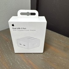AUTHENTIC APPLE 35W USB-C DUAL POWER ADAPTER. PART A2571. NEW