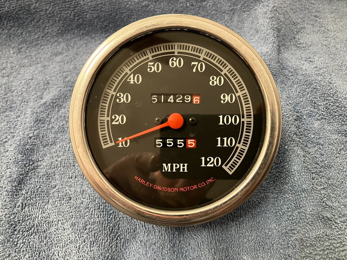 harley davidson shovelhead factory oem cable driven speedometer | eBay