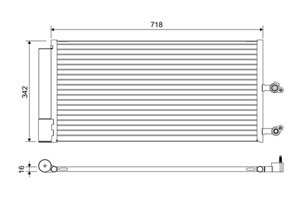 Valeo Kondensator Klimaanlage 822644 Aluminium FüR Volvo V90 2 235 XC60 246 S90-image