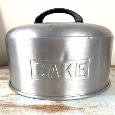 Vintage 1950s Kromex Aluminum Cake Dome Lid   Bakelite Handle, No Base