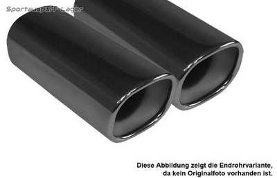Fox Sportauspuff-Komplettanlage BMW 7er E32 750iL 2x78x75mm rechteckig