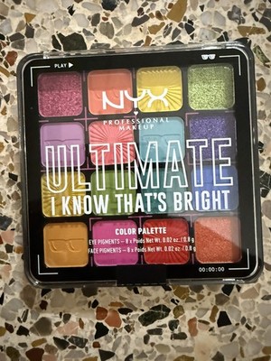 NYX Ultimate Color Shadow Palette, I Know That's Bright Eyeshadow New