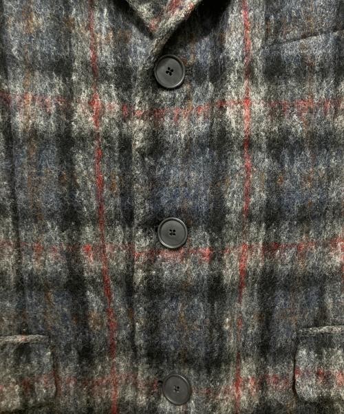Wool Blend Check Pattern Single Chester Coat Men’… - image 8
