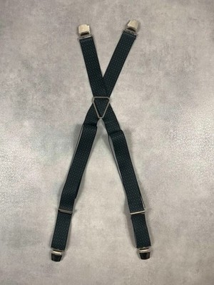Vintage Hosenträger Mehrfarbig Muster Made in France Unisex