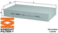 Knecht LA295/S Filter FüR Innenraumluft Innenraumfilter Filter Innenraum