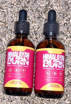 Himalayan Burn Weight Loss Liquid Drops Supplement (2 Pack) Exp 05/27