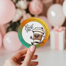 56 THANK YOU SEALS LABELS STICKERS FOR SMALL BUSINESS, CRAFTS, PARTIES 2 INCH