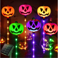 KüRbis Solarlampen 6Er Set Halloween Outdoor Gartendeko Wetterfest Weg Rasen