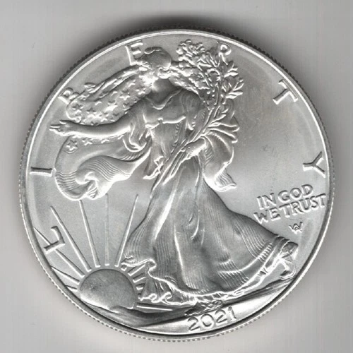 2021 W WALKING LIBERTY AMERICAN EAGLE .999 FINE SILVER DOLLAR COIN 1oz. $1 USA