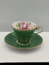 Aynsley Cabbage Rose Korsett Tasse und Untert...