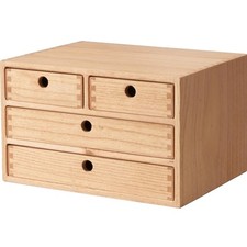 holz schreibtisch organizer mit schubladen holzaufbewahrung bürobedarf tisch ...