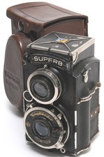 Voigtlander Superb 120 film TLR camera 6x6 w. Heliar 3.5/7.5cm NOT TESTED