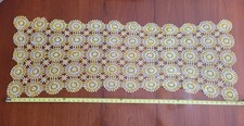 Vtg Handmade Crochet Lace Table Runner Dresser Scarf