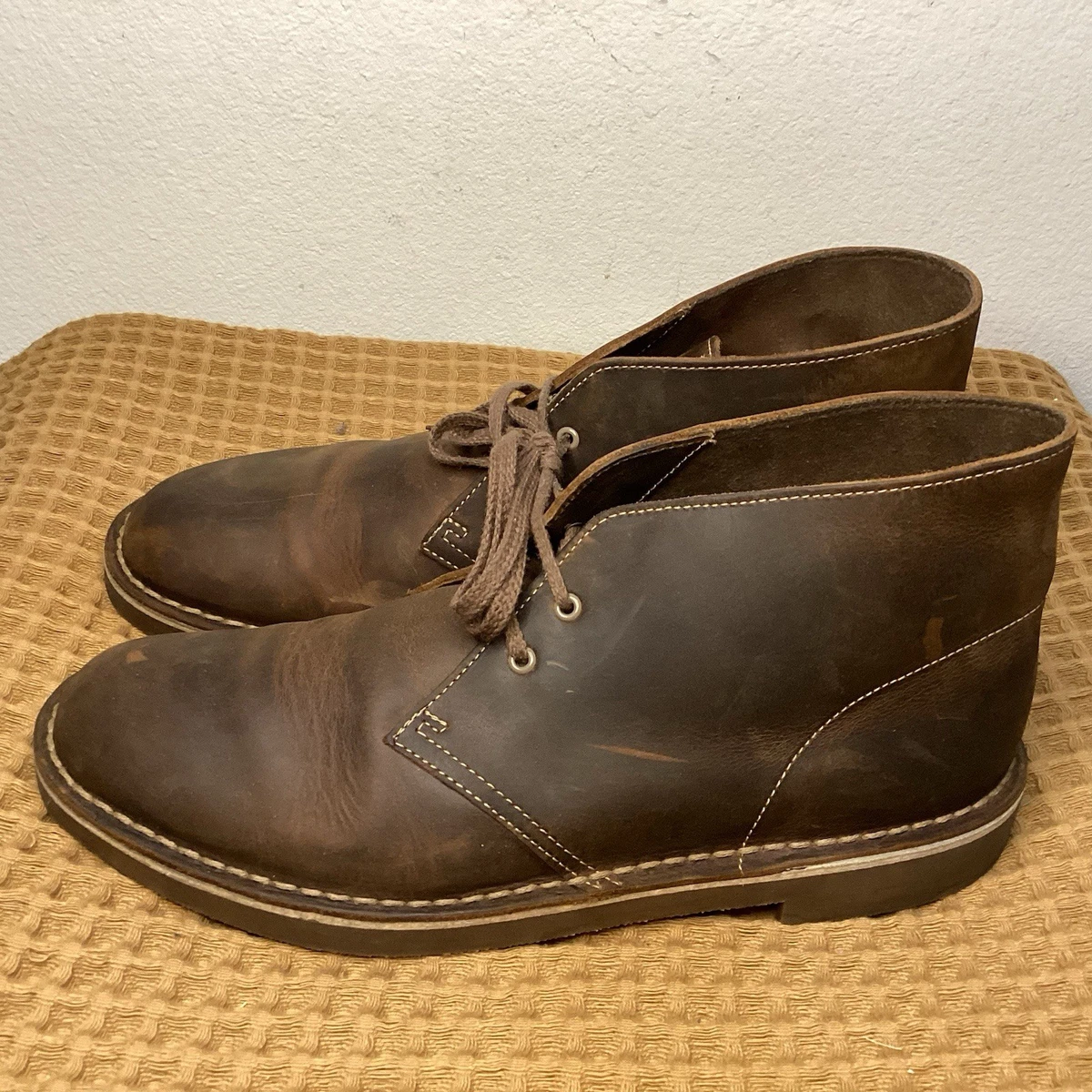 Clarks Bushacre Rand Gray Leather Chukka Boot Mens Size 9.5m Men main image 2
