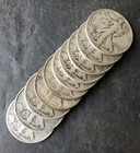 Lot of 10 50c Walking Liberty Silver Half Dollars