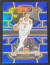 2023-24 Select Blue Prizm Concourse #78 Julian Strawther Denver Nuggets
