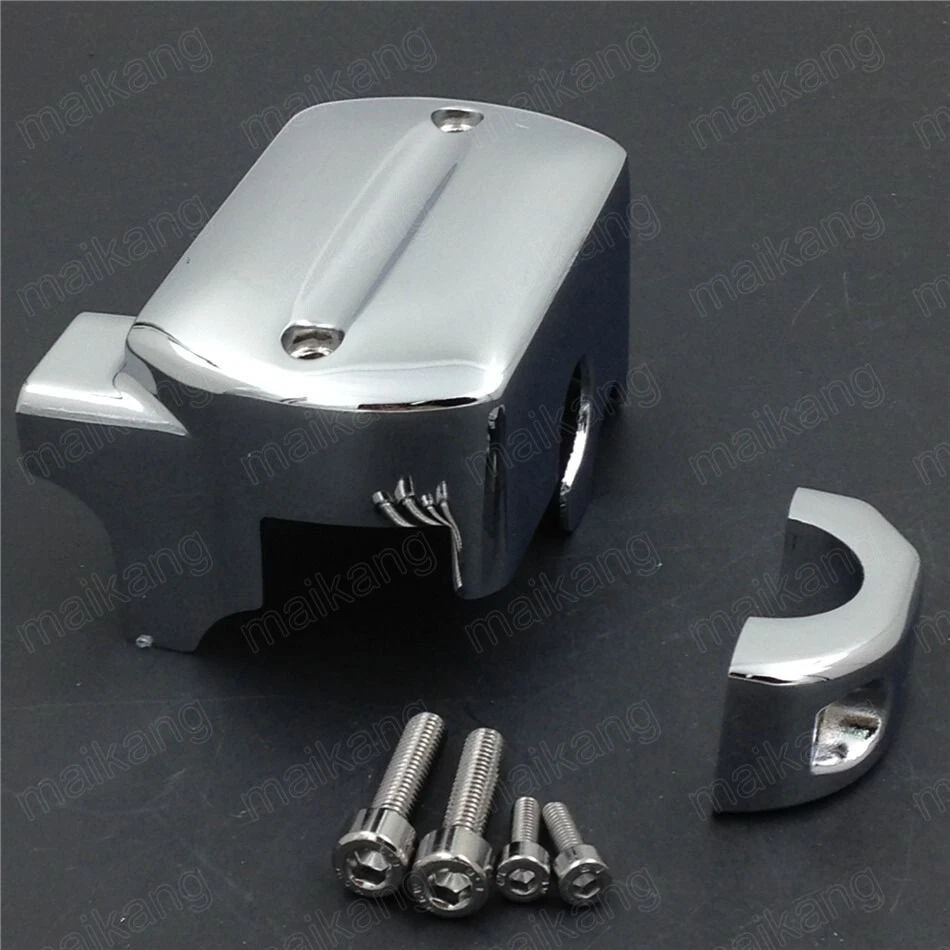 Cubierta de cilindro maestro de freno cromada apta para Yamaha V-Star 650/950/1100/1300 1998-2013 Foto 2 de 4