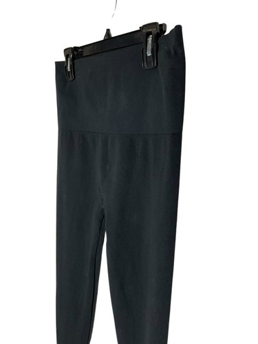 Leggings Breezies in cotone senza cuciture A508645 nero taglia media NUOVO - Foto 3 di 8