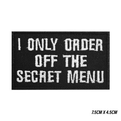 I Only Ordered Off Letter Patch bestickt Aufnäher Bügelbild/Aufnähen Patch für Kleidung